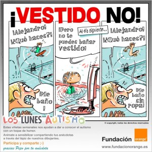 Los lunes Autismo - ¡Vestido no!