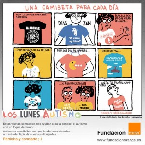 Los lunes Autismo - Una camiseta para cada día