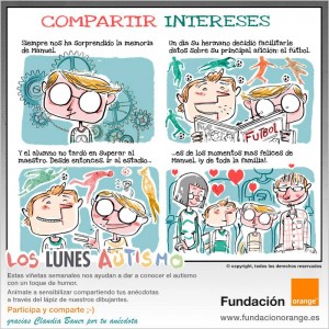 Los lunes Autismo - Compartir intereses