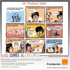 Los lunes Autismo - Un trabajo duro