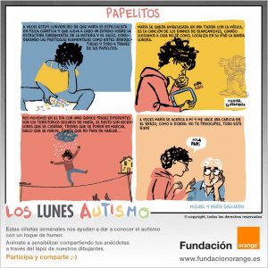 Los lunes Autismo - Papelitos