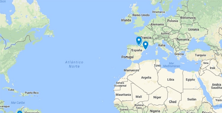 Aprenderlachispa - Mapa de viajes